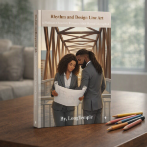 Rhythm and Design Line Art Adult-Themed Coloring Book