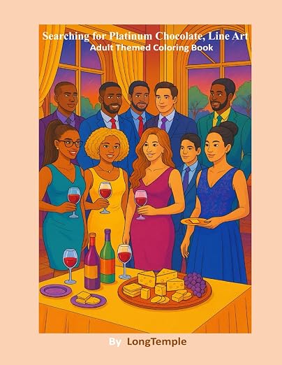 Searching for Platinum Chocolate Line Art: A Platinum Chocolate Adult Themed Coloring Book