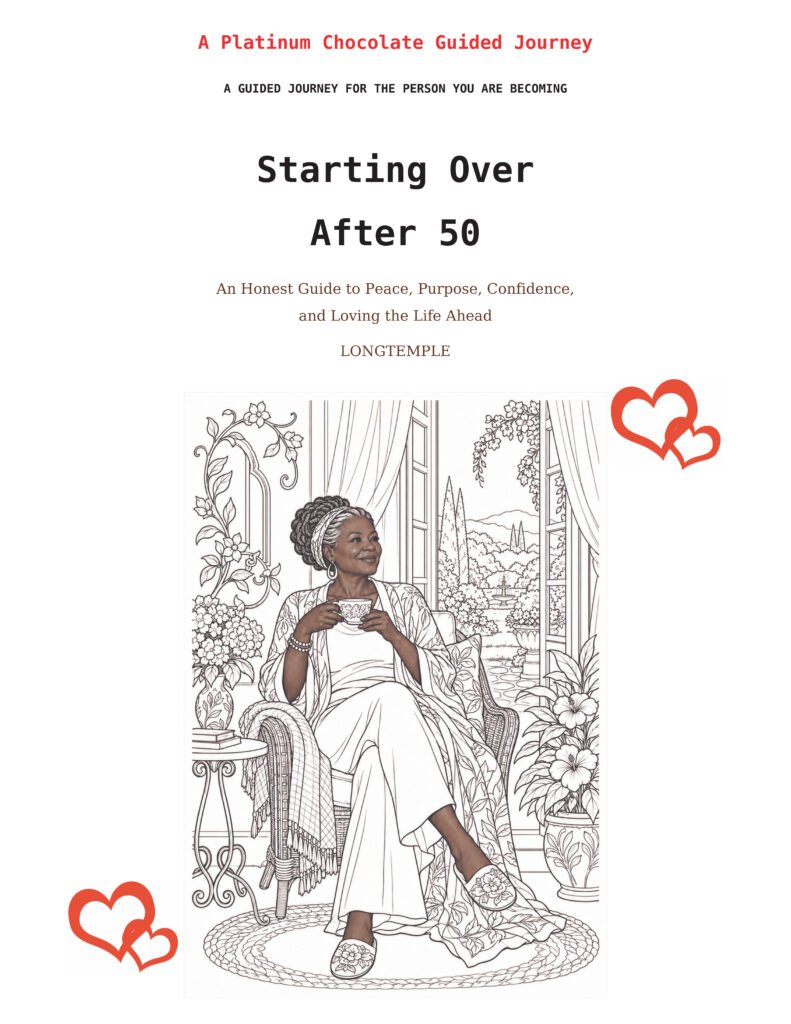 A Platinum Chocolate Guided Journey: For the Person You Are Becoming – Starting Over After 50